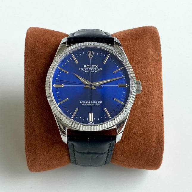 OYSTER PERPETUAL 41 STEEL CASE LEATHER