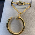 JUSTE NECKLACE 2.2MM GOLD DIAMONDS