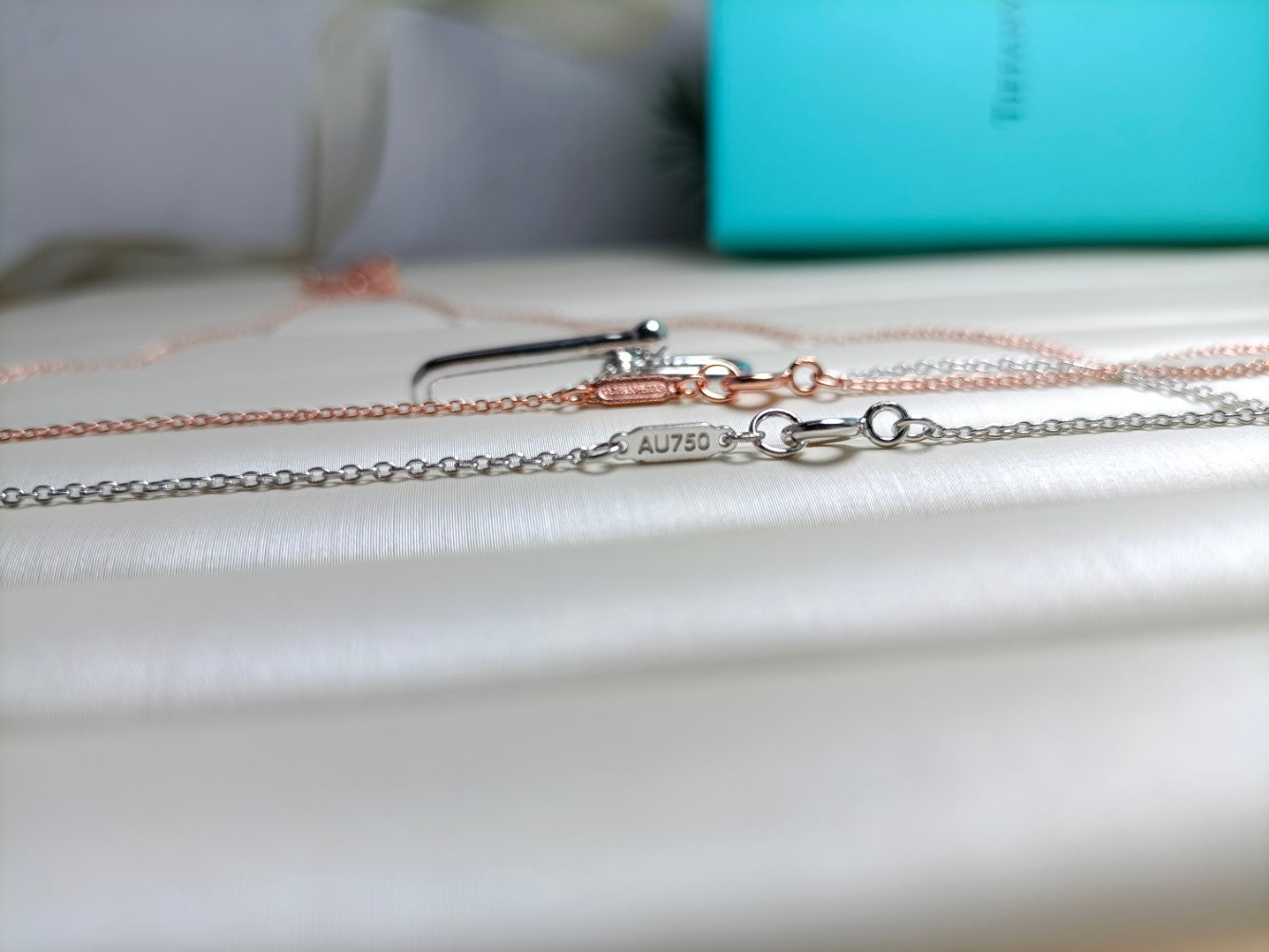 HARDWARE DROP DOUBLE LINK PEDANT NECKLACE