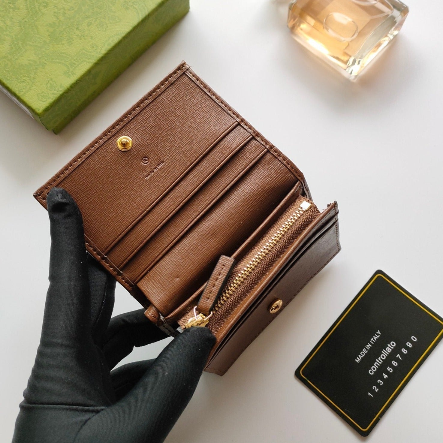 CARD HOLDER WALLET SUPREME BROWN