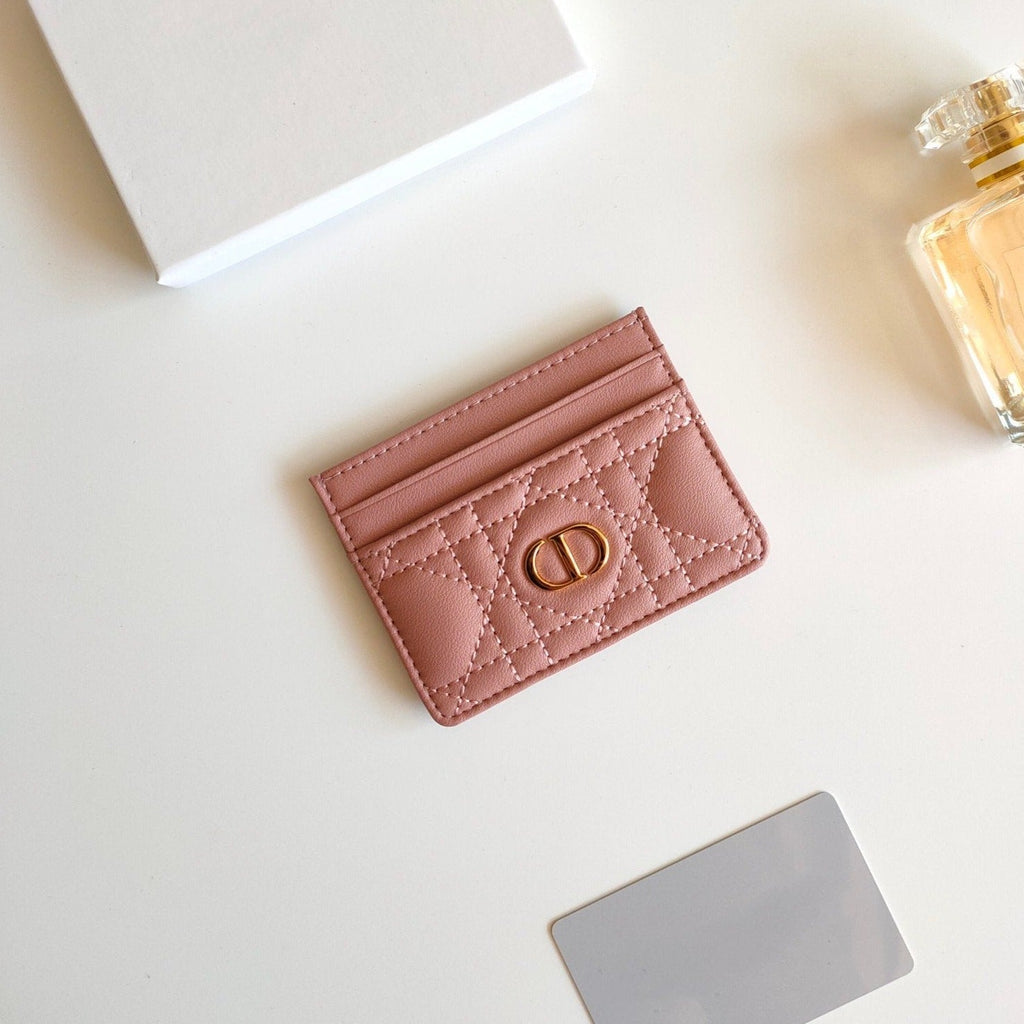 CARD HOLDER WALLET CARO DARK PINK