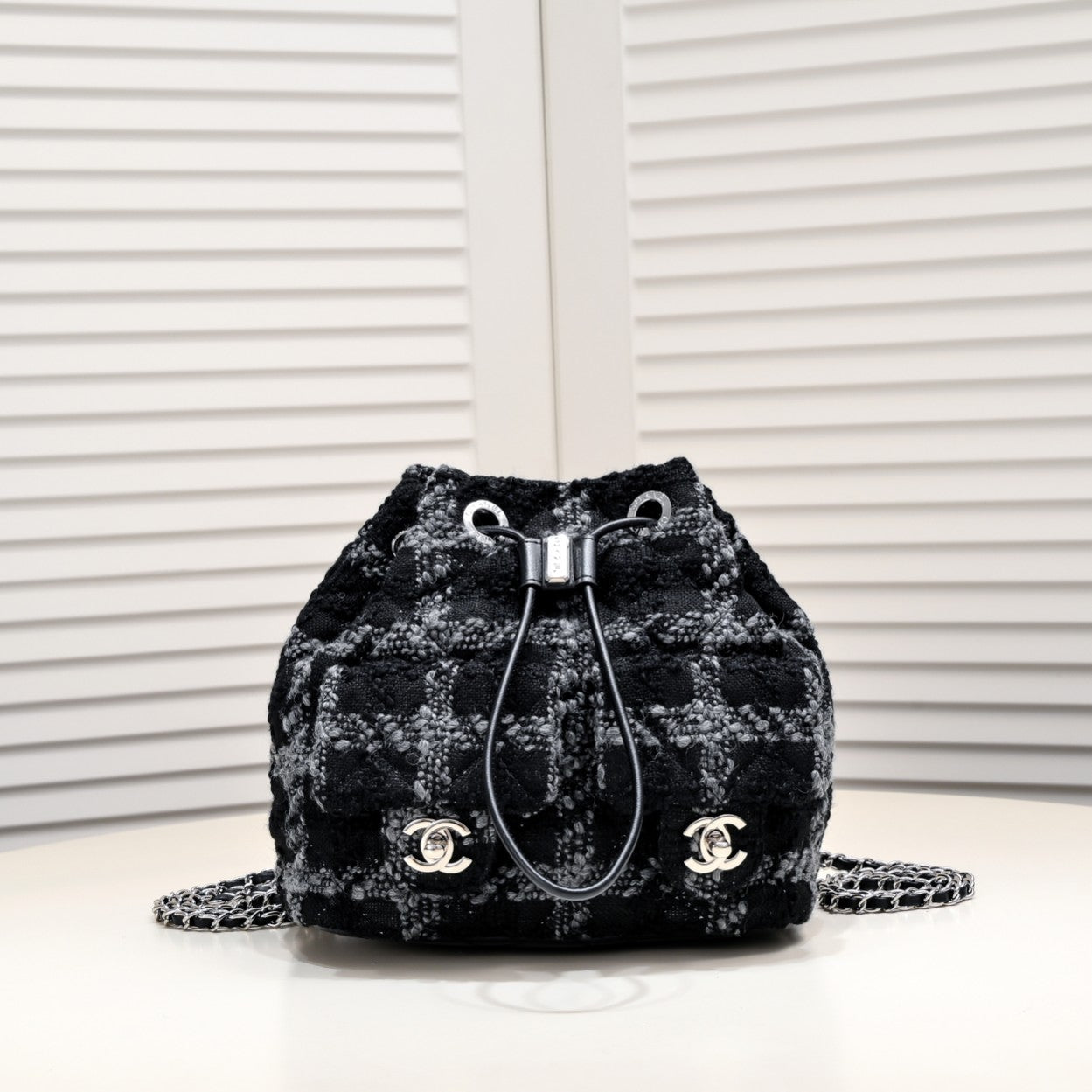 TWEED BACKPACK 8038 BLACK