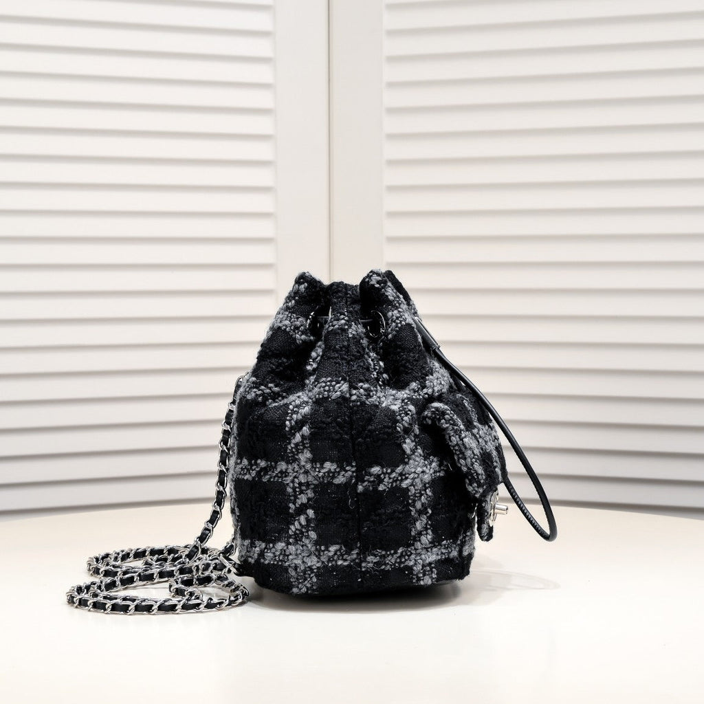 TWEED BACKPACK 8038 BLACK
