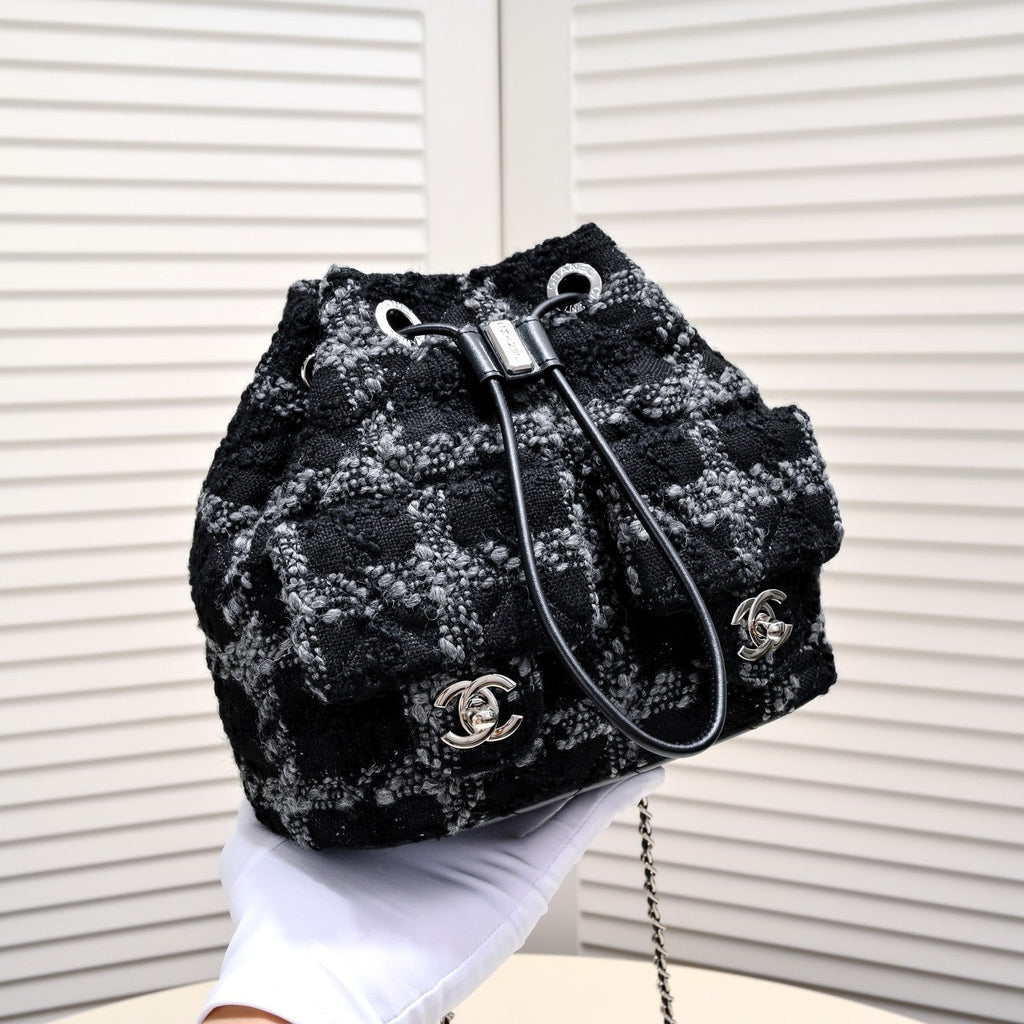 TWEED BACKPACK 8038 BLACK