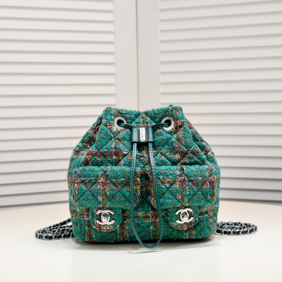 TWEED BACKPACK 8038 GREEN