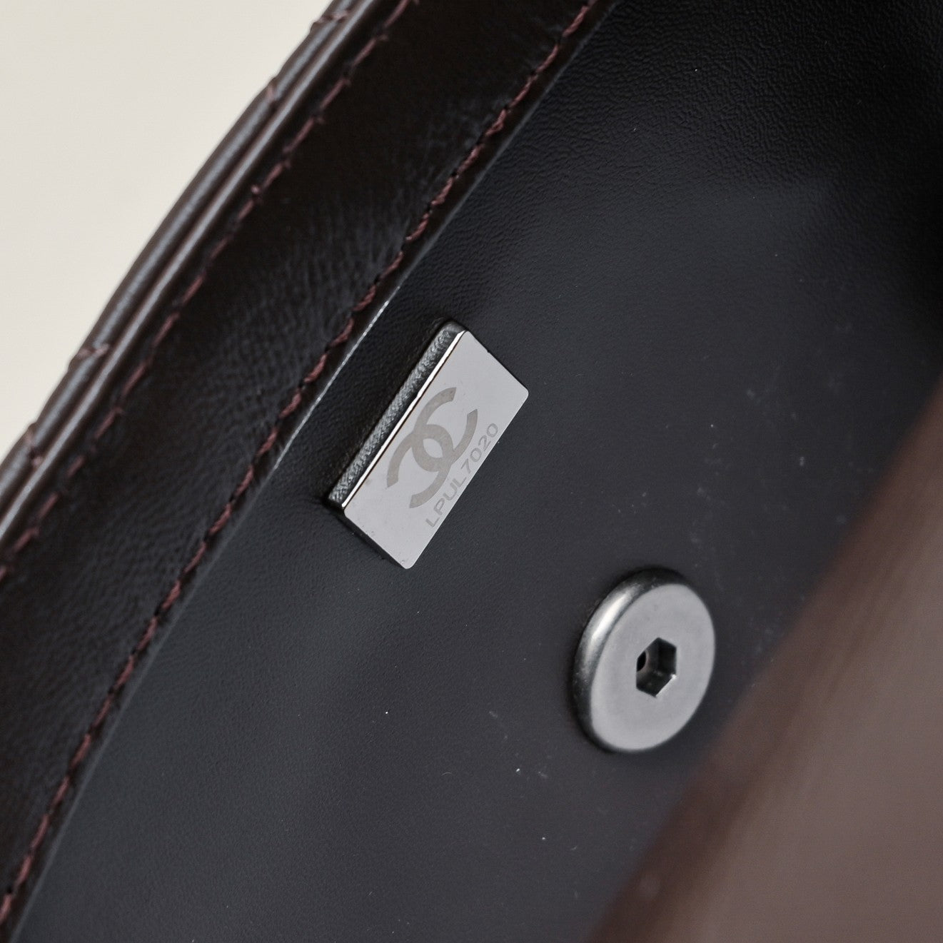 SMALL FLAP BAG 17CM 1786 BROWN SILVER