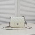 SMALL FLAP BAG 17CM 1786 WHITE SILVER