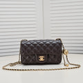 FLAP BAG 20CM 1787 BROWN GOLD