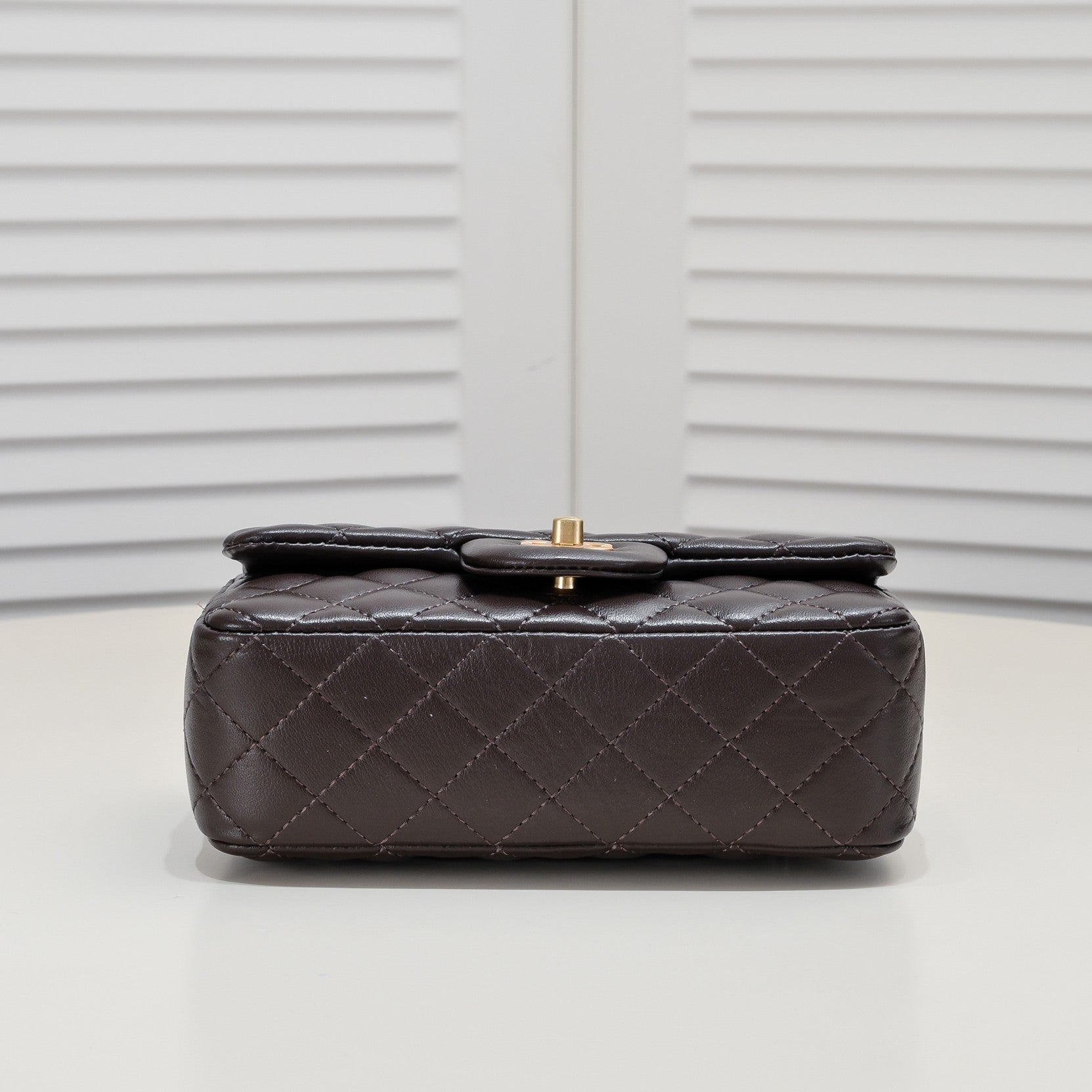 FLAP BAG 20CM 1787 BROWN GOLD
