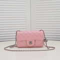 FLAP BAG 20CM 1787 PINK SILVER
