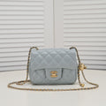 SMALL FLAP BAG 17CM 1786 GREY GOLD