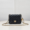 SMALL FLAP BAG 17CM 1786 BLACK GOLD