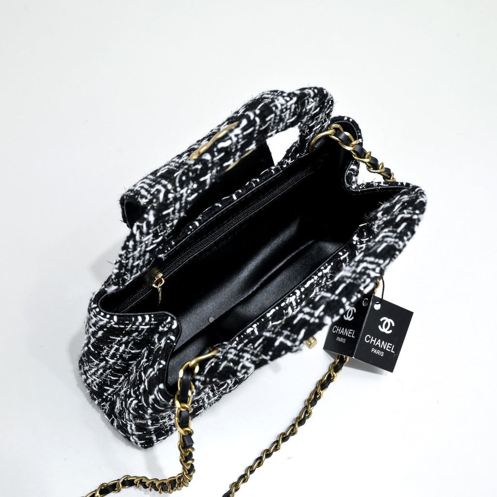 TWEED FABRIC 19CM 6170 BLACK