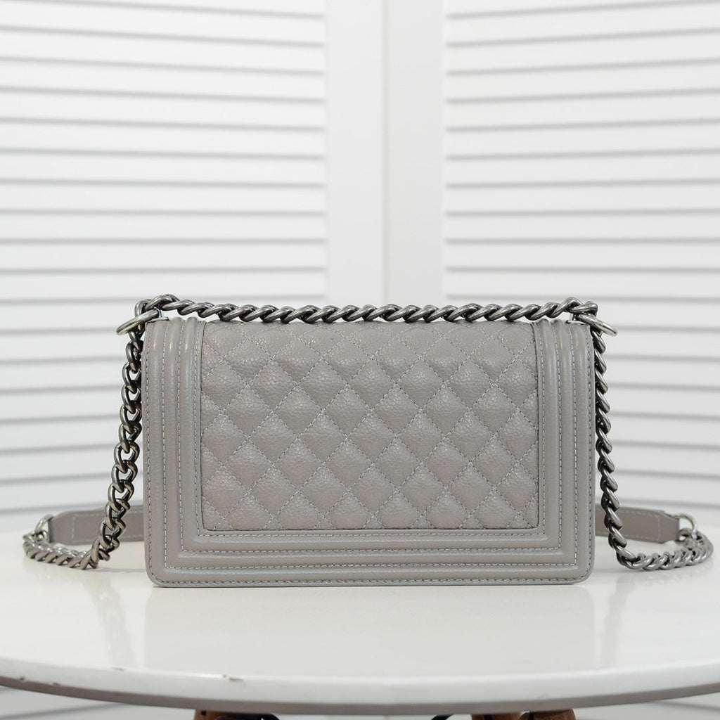 CAVIAR BOY BAG MEDIUM 67086 GREY