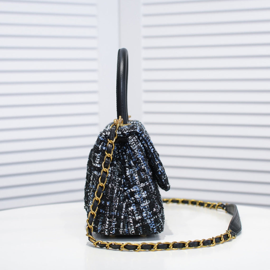 TWEED FABRIC 26CM 92991 BLACK