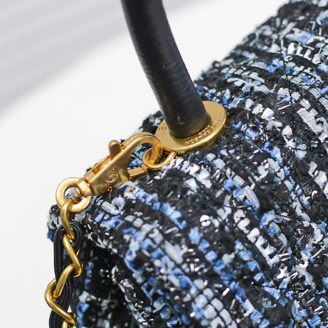 TWEED FABRIC 26CM 92991 BLACK