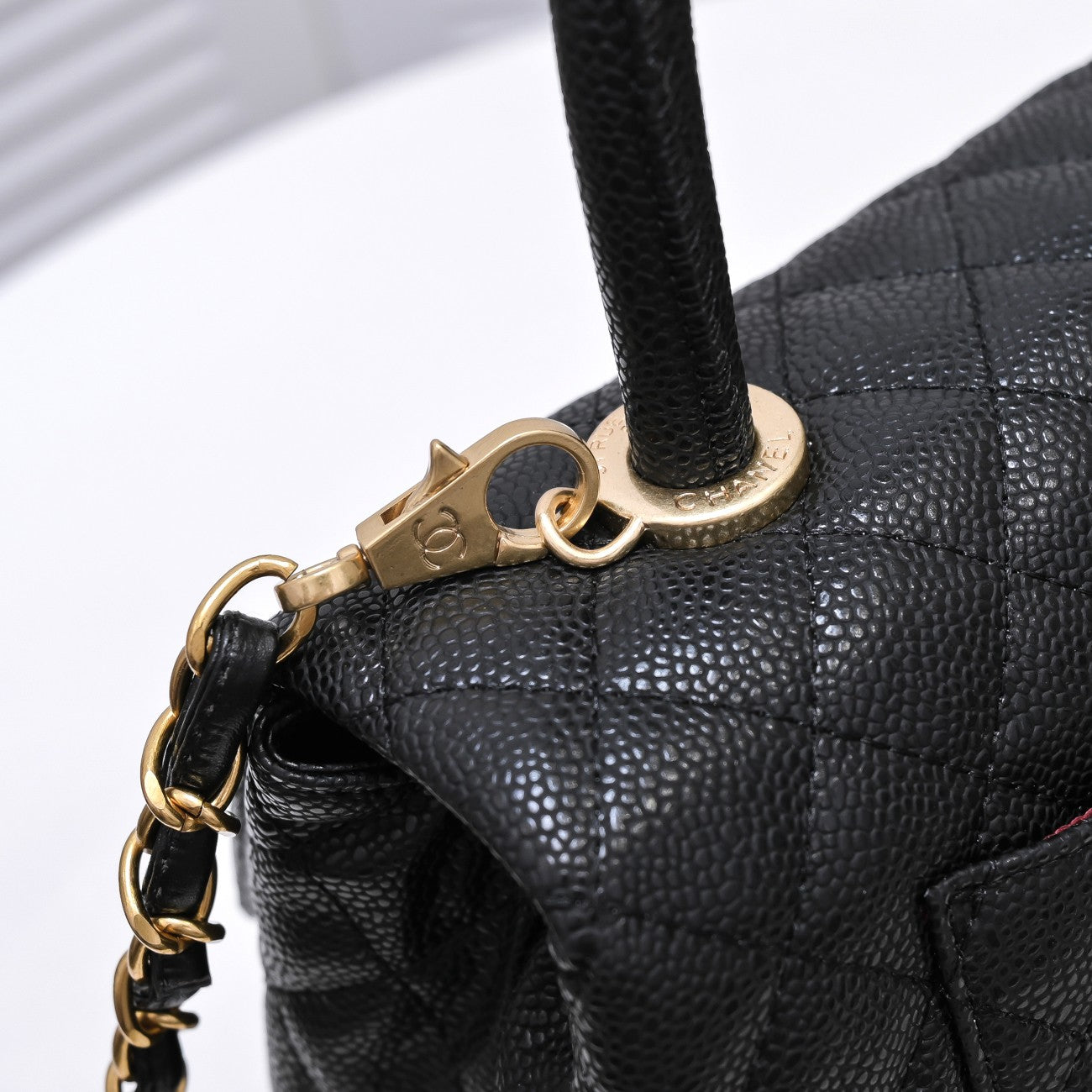QUILTED CAVIAR 26CM 92991 BLACK