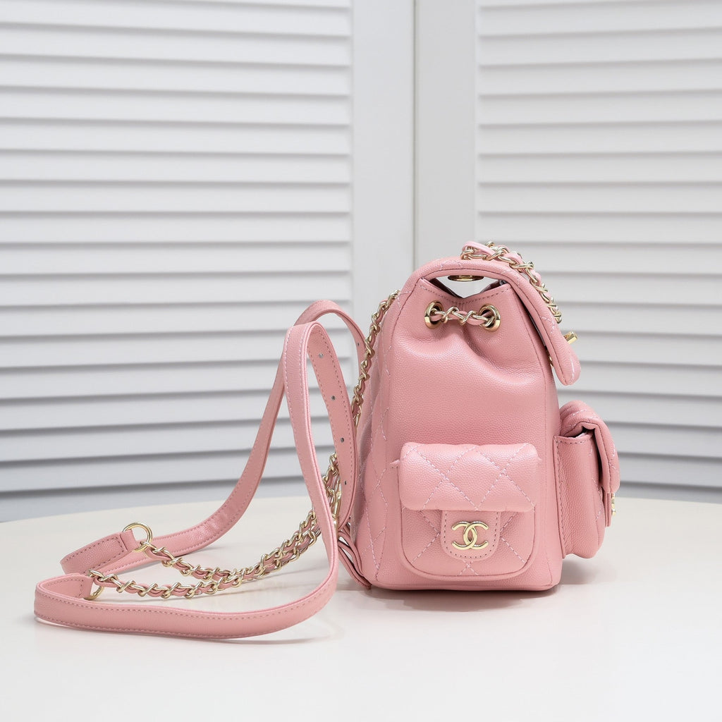 DOUBLE-SHOULDER MINI BACKPACK 9111 PINK