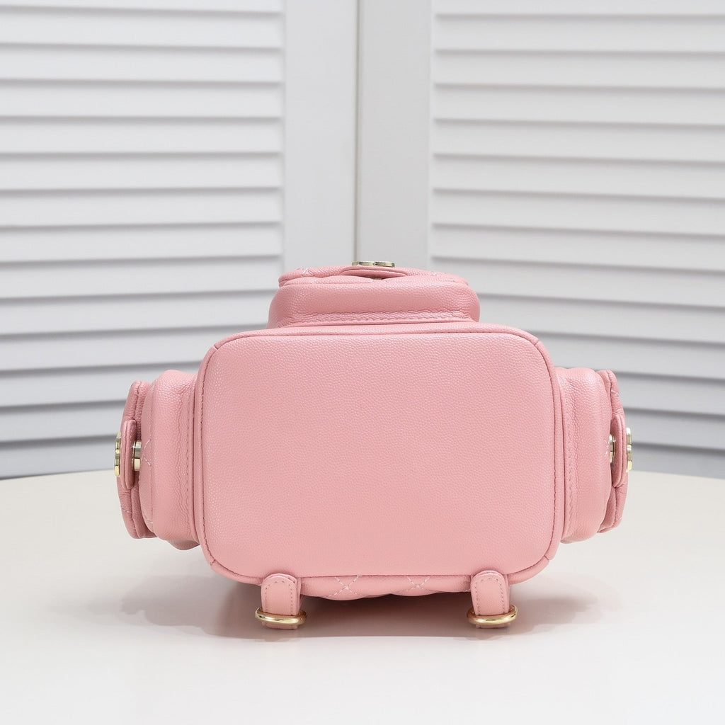 DOUBLE-SHOULDER MINI BACKPACK 9111 PINK
