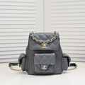DOUBLE-SHOULDER MINI BACKPACK 9111 GREY