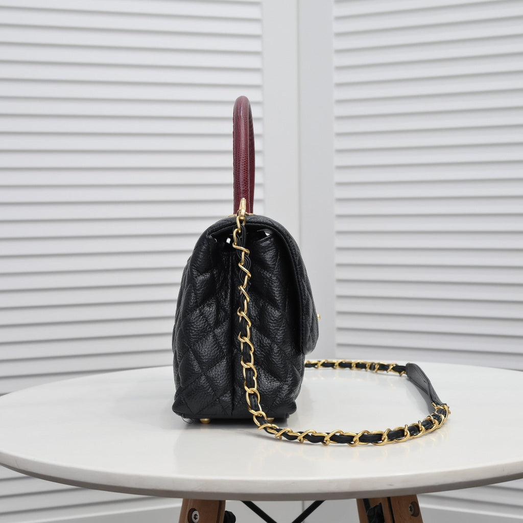 QUILTED CAVIAR 28CM 92992 BLACK