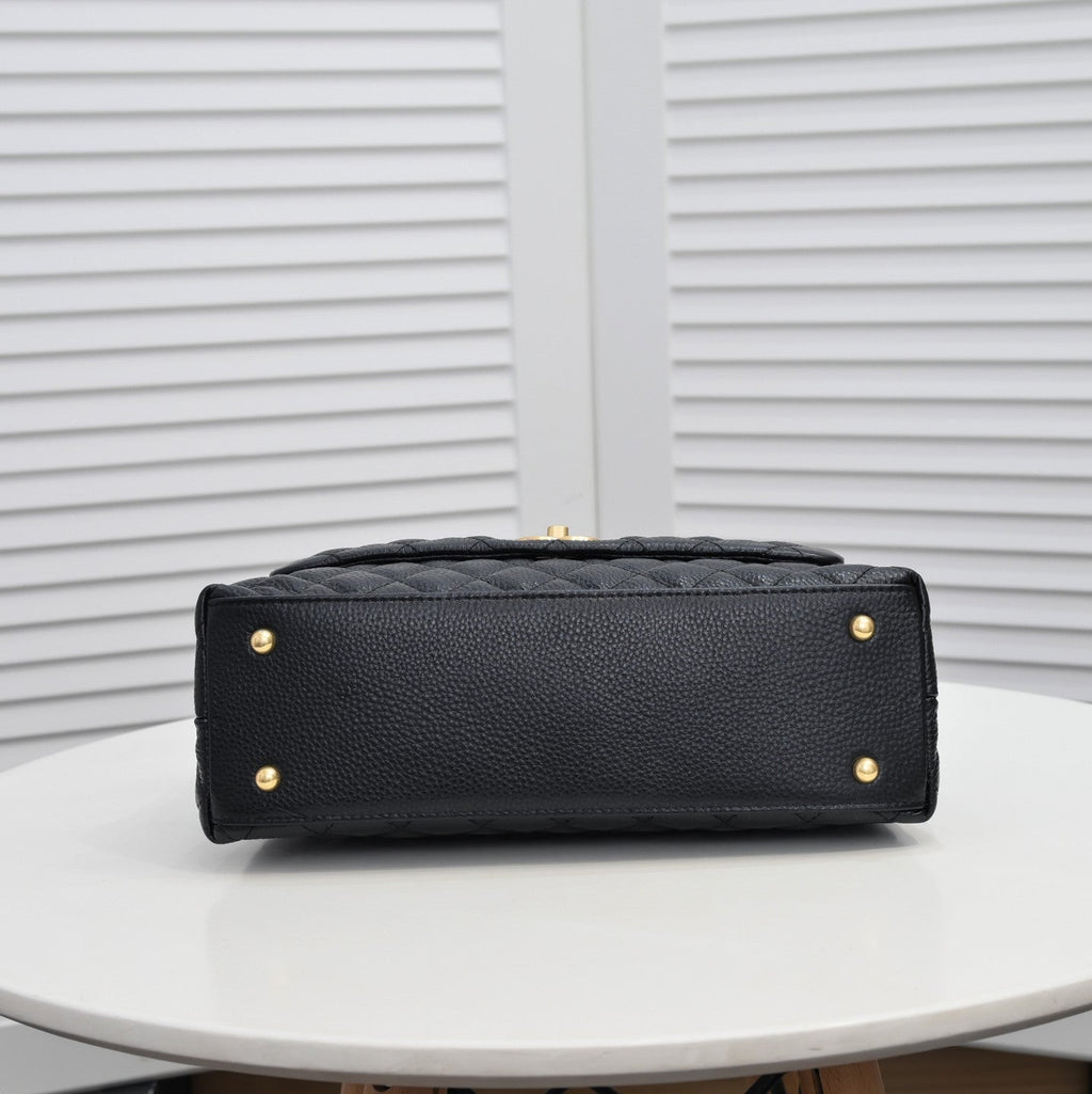 QUILTED CAVIAR 28CM 92992 BLACK