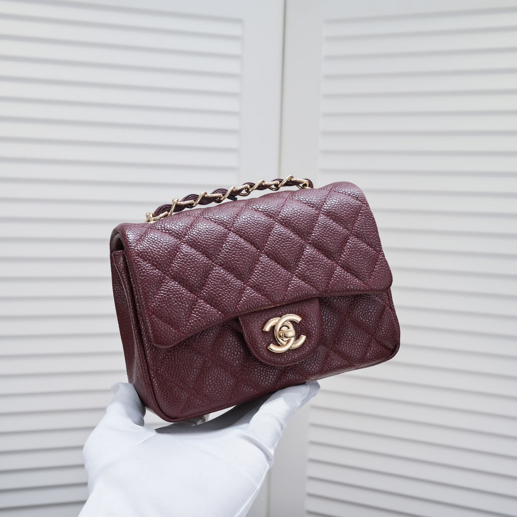 MINI CAVIAR 17CM 1115 PLUM RED