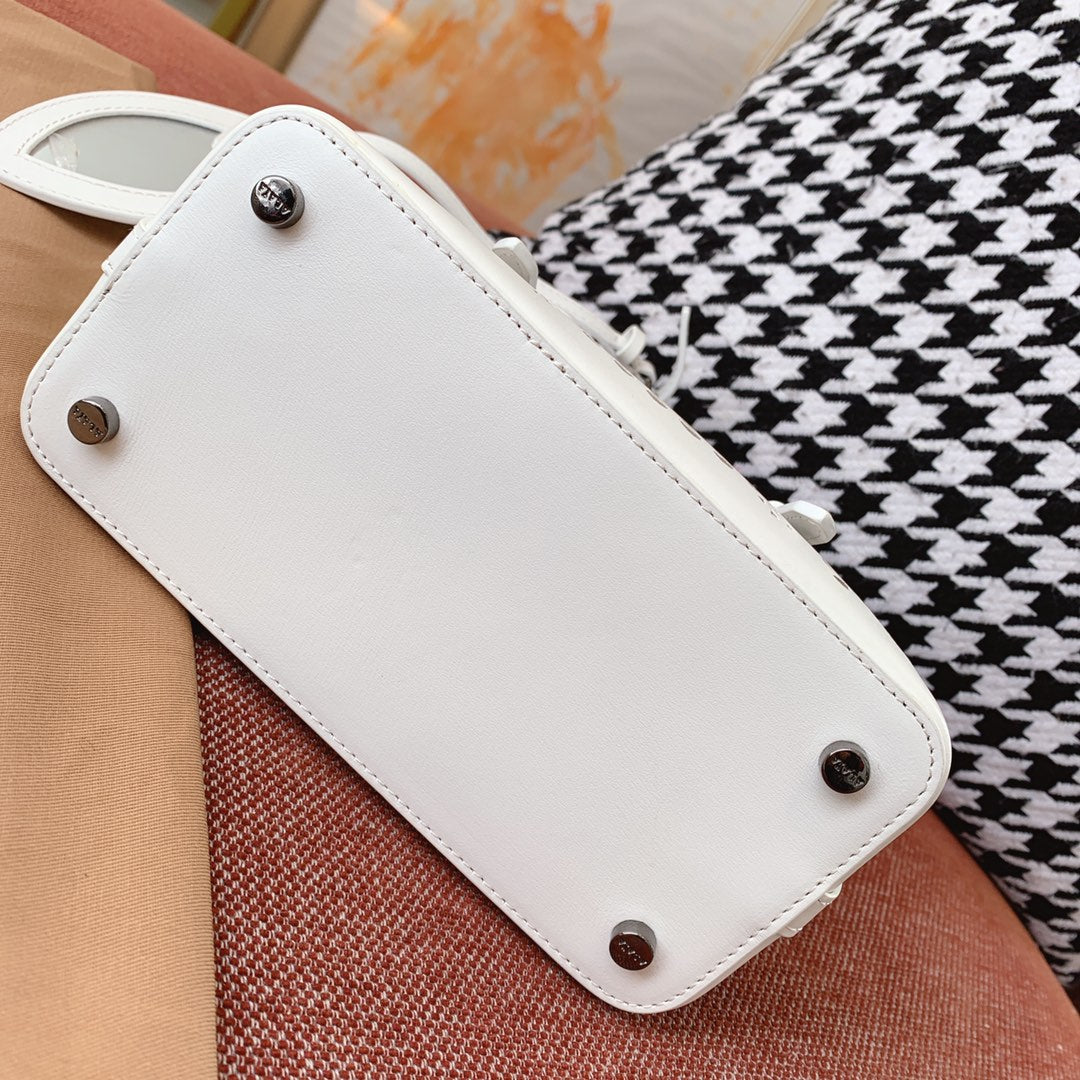 MINA 20 BAG IN WHITE VIENNA CALFSKIN