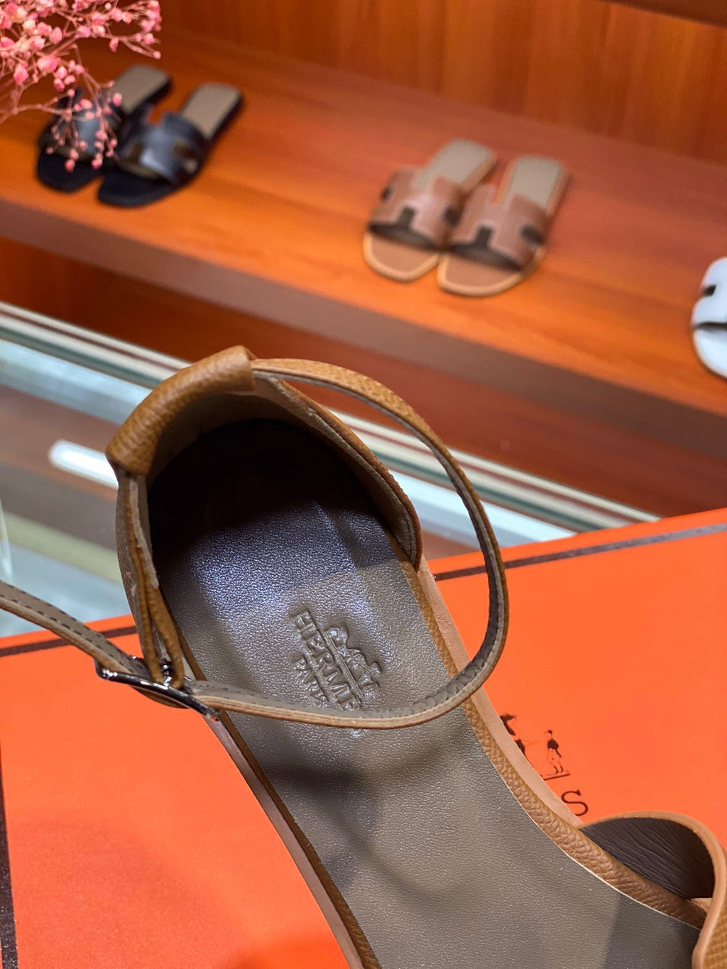 SANTORINI SANDAL BRONZE CALFSKIN