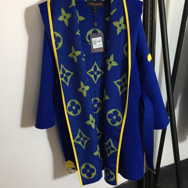 LV 25S BELTED WOOL COAT 0142