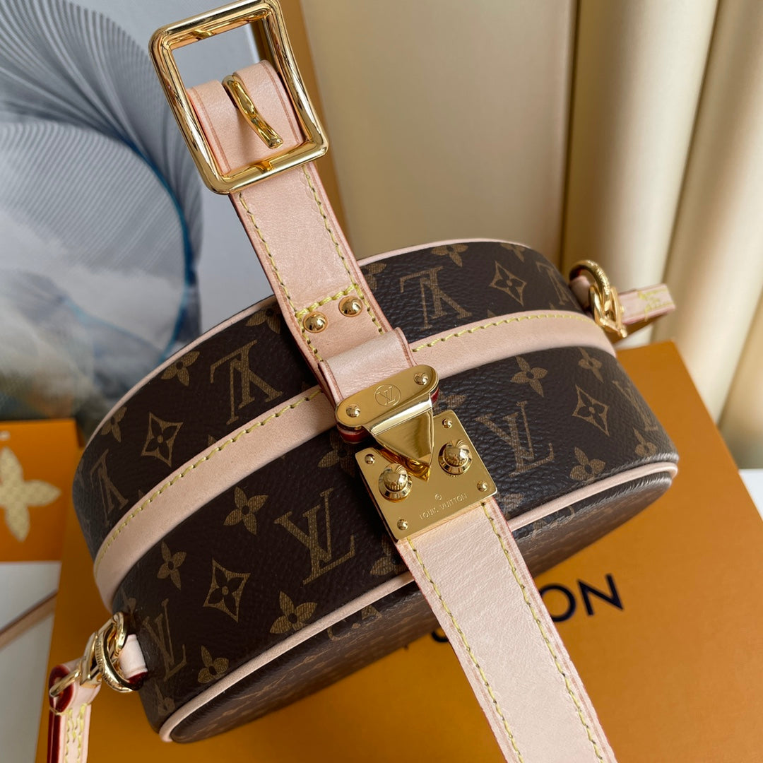 LV 25S PETITE BOITE CHAPEAU 17 IN BROWN MONOGRAM COATED CALFSKIN