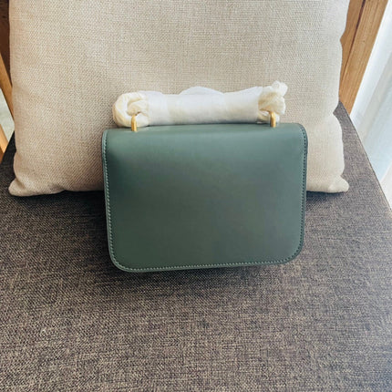TRIOMPHE BOX 18 CALFSKIN SEA GREEN