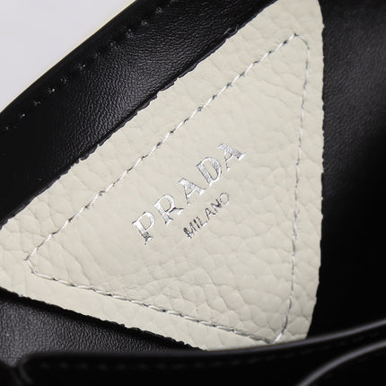 PRA 18 DYNAMIQUE LOGO TOTE BAG IN WHITE CALFSKIN