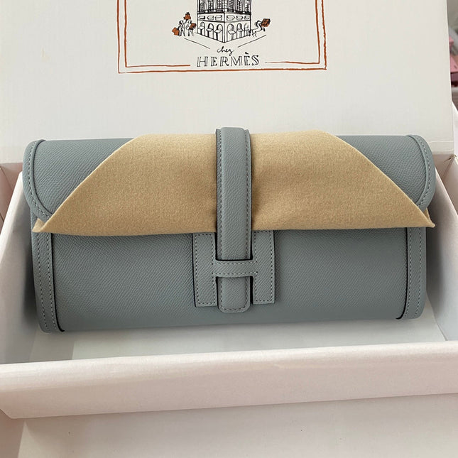 JIGE WALLET 29 IN ASH GRAY EPSON LEATHER