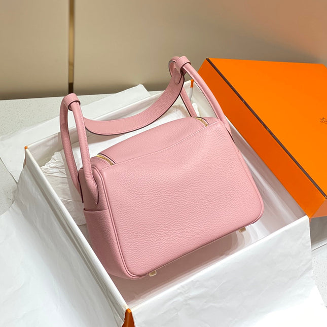 HM LINDY 26 BAG IN BABY PINK TOGO LEATHER GOLD HARDWARE