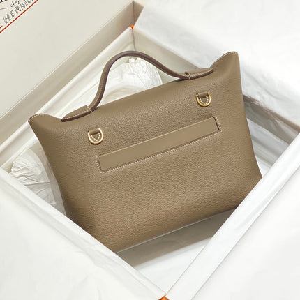 HM 26S 24/24 29MM IN BROWN EVERCOLOR CALFSKIN GOLD KELLY BUCKLE