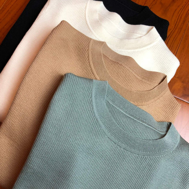 LV 25S CREW NECK RUFFLE PULLOVER 0084