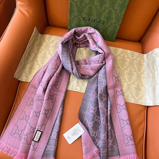 GUCCI 25S SCARF 180 IN WOOL 644860
