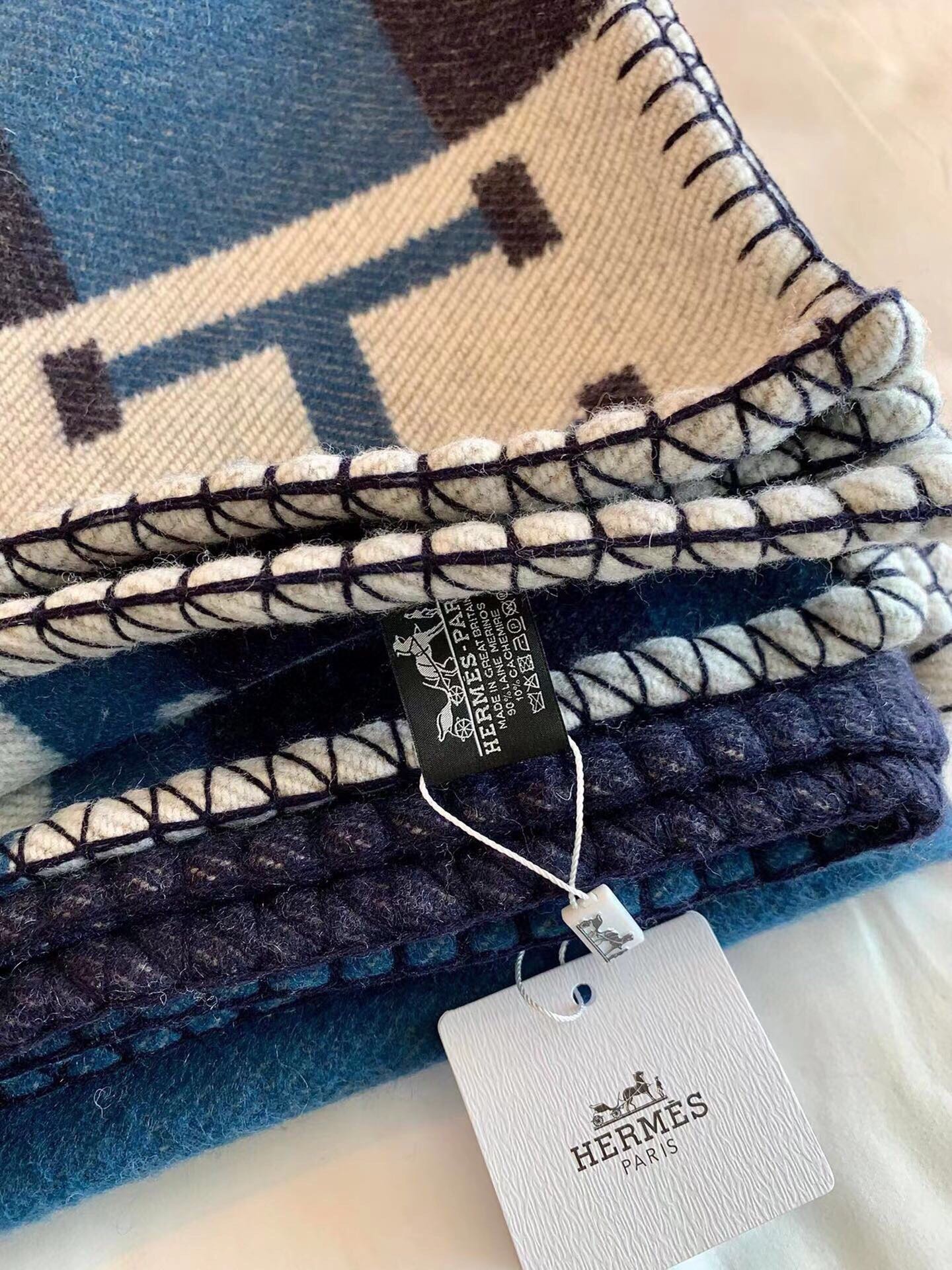 BLANKET 170 CM IN COLORFUL WOOL AND CASHMERE 689475