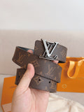 LV 25S BELT 40 MM IN BROWN CALFSKIN 593207