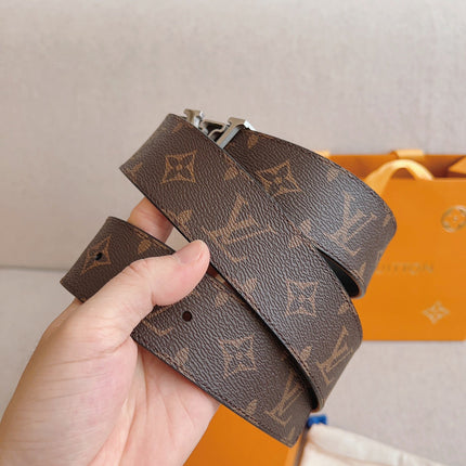 LV 25S BELT 40 MM IN BROWN CALFSKIN 593209