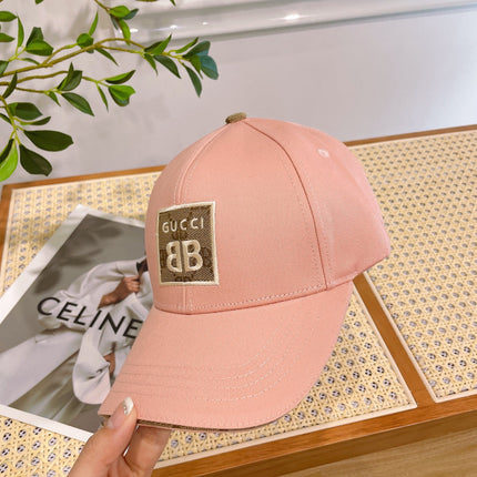 BASEBALL HAT IN PEACHY PINK JACQUARD FABRIC 219953