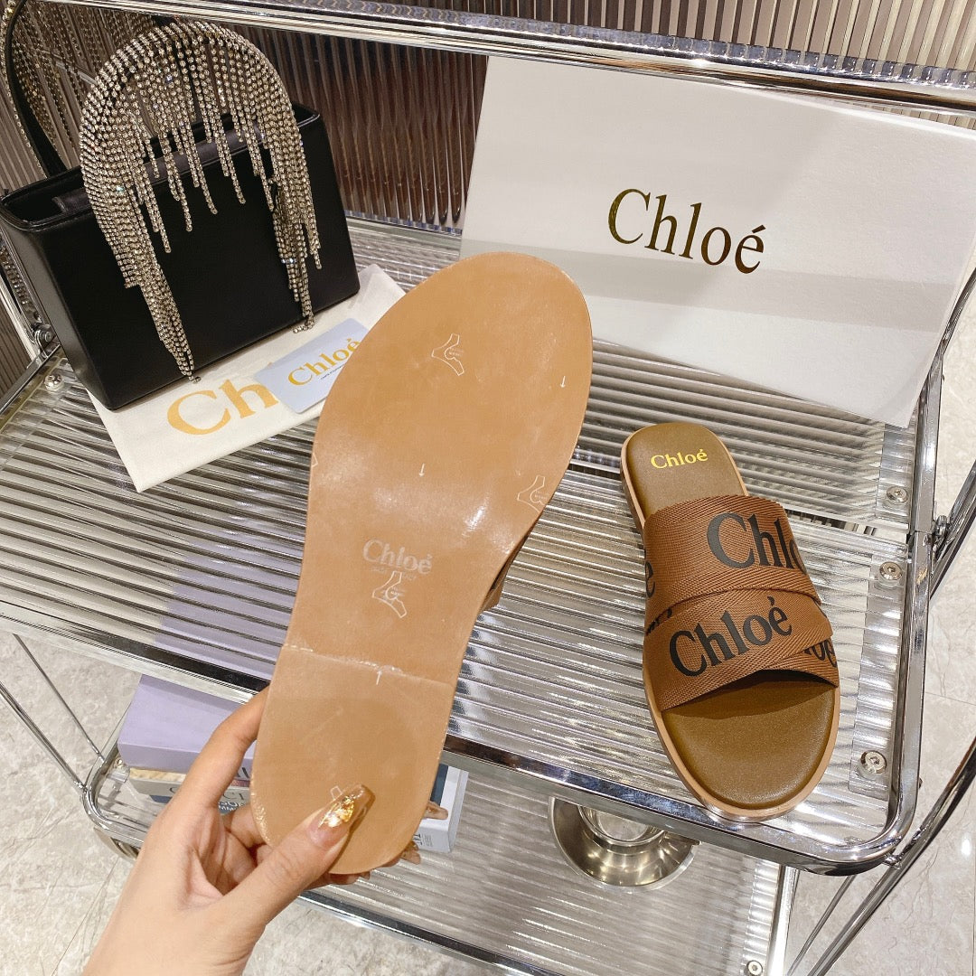 WOODY SLIPPER IN CIDER BROWN CANVAS