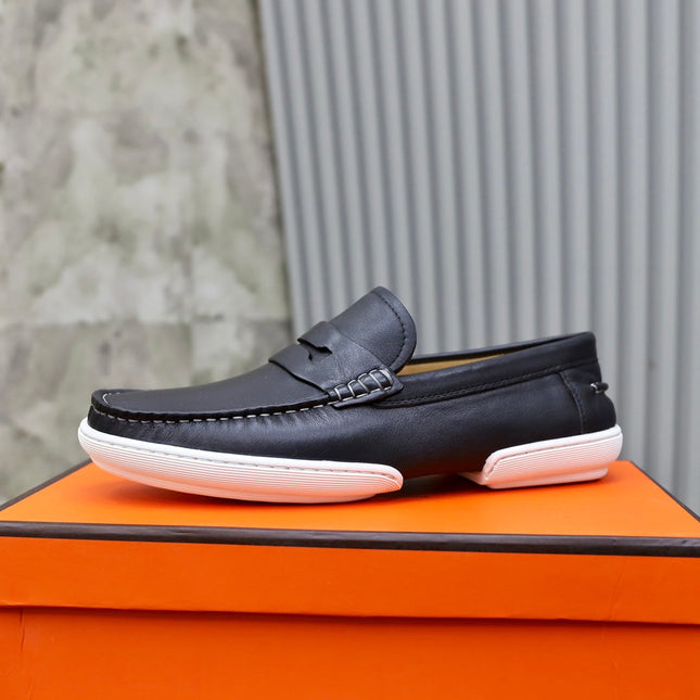 HM GUILLAUME LOAFER BLACK CALFSKIN