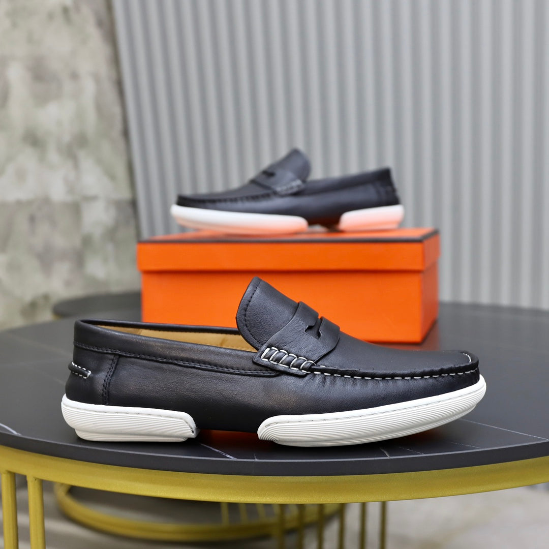 HM GUILLAUME LOAFER BLACK CALFSKIN