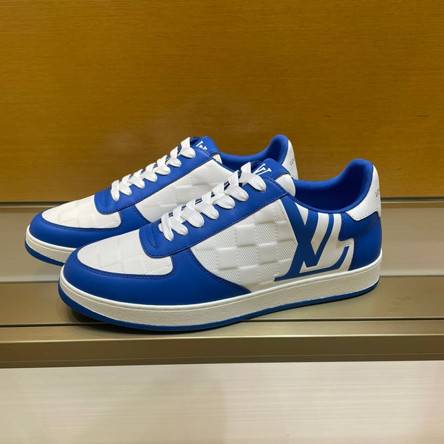LV RIVOLI SNEAKER MEN BLUE WHITE