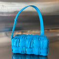 SMALL BRICK CASSETTE 23 IN SKY BLUE SOFT LAMBSKIN