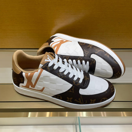 LV RIVOLI SNEAKER MEN BROWN WHITE