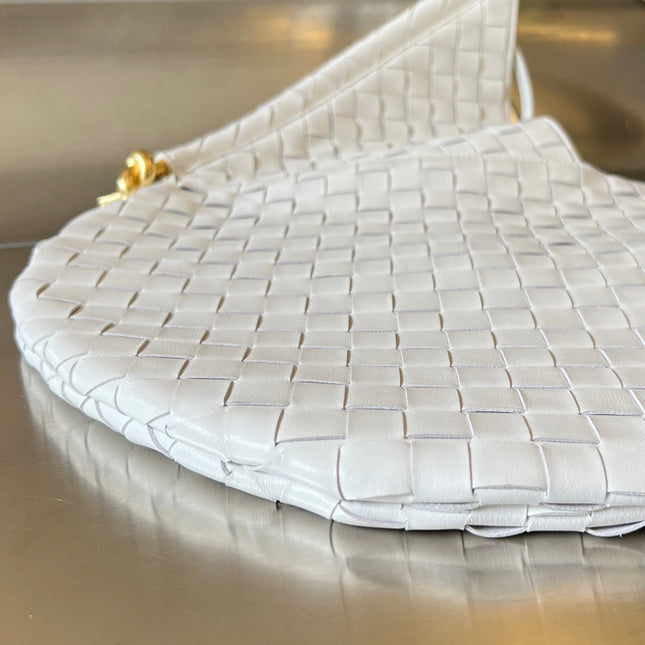 MEDIUM SOLSTICE 44 WHITE LAMBSKIN