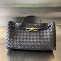 SMALL ANDIAMO 29 IN DARK BROWN LAMBSKIN